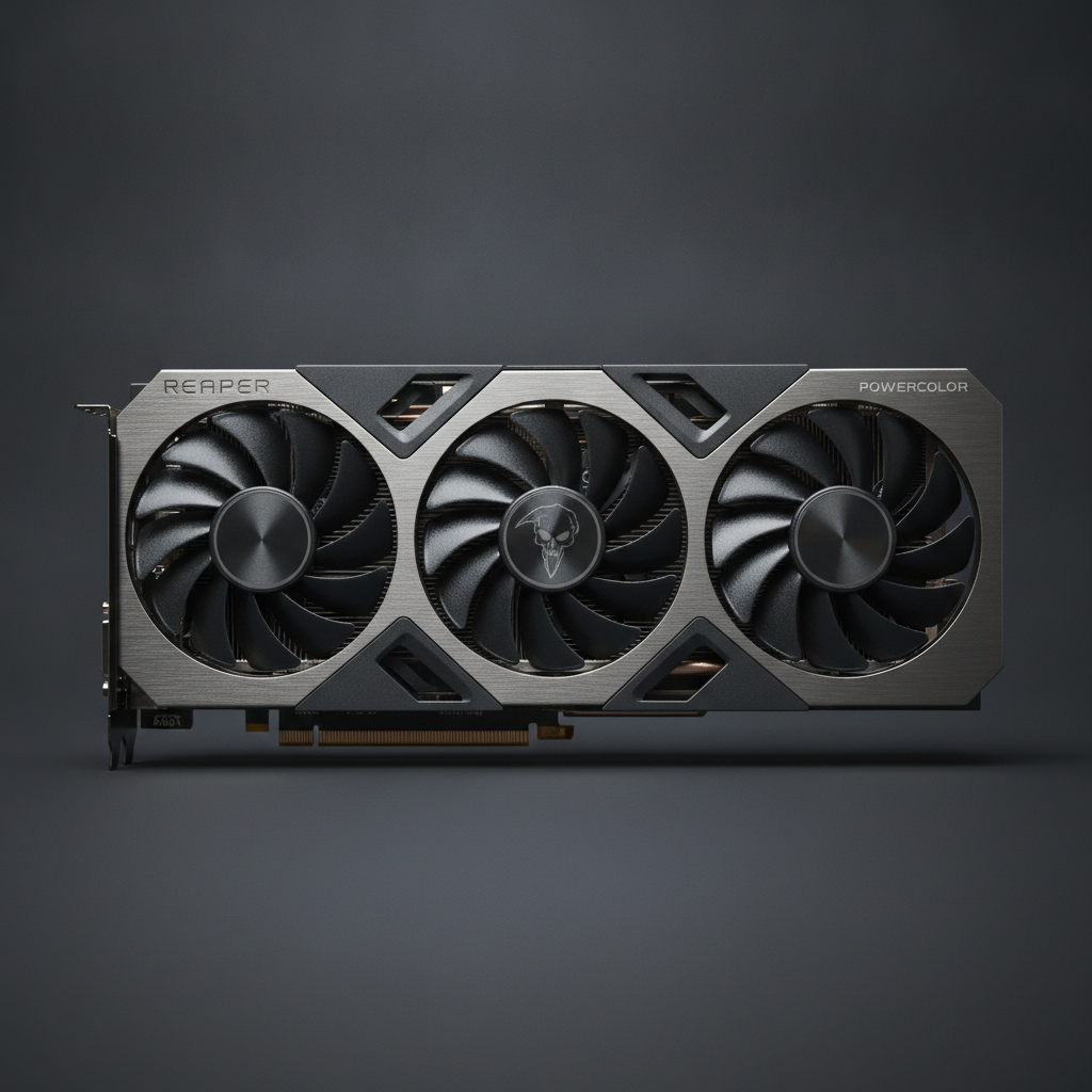 Видеокарта PowerColor AMD Radeon RX 9060 XT 8GB Reaper (RX9060XT 8G-A) (GDDR6, 128 bit, PCI-E v5.0 x16)