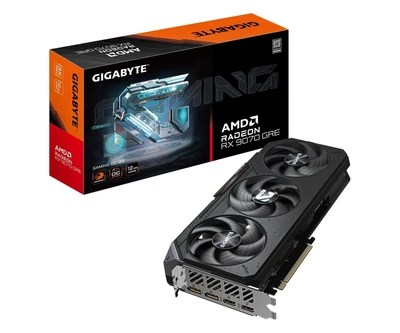 Видеокарта GIGABYTE AMD Radeon RX 9070 12GB GRE GAMING OC (GV-R907GREGAMING OC-12GD) (GDDR6, 192 bit, PCI-E v5.0 x16)