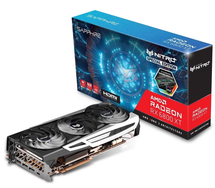 Відеокарта Sapphire AMD Radeon RX 6800 XT 16Gb SE Nitro+ (11304-01-20G) (GDDR6, 256 bit, PCI-E v4.0 x16) Б/в