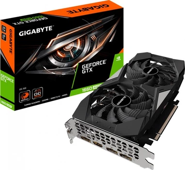 Відеокарта Gigabyte GTX 1660 6Gb Super OC (GV-N166SOC-6GD) (GDDR6, 192 bit, PCI-E 3.0 x16) Б/в — Максимальна частота ядра 1830 МГц для швидкості