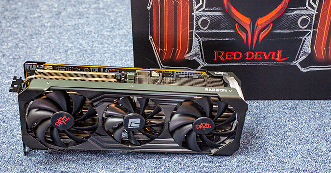 Видеокарта PowerColor AMD Radeon RX 6800 XT 16Gb Red Devil (AXRX 6800XT 16GBD6-3DHE/OC) (GDDR6, 256 bit, PCI-E v4.0) Б/у — AMD Radeon RX 6800 XT — графический процессор нового поколения