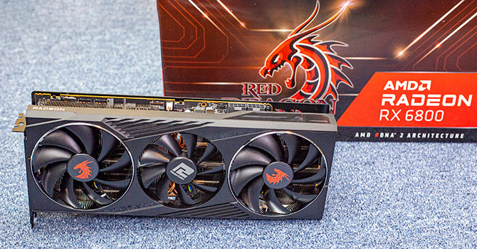 Видеокарта PowerColor AMD Radeon RX 6800 XT 16Gb Red Devil (AXRX 6800XT 16GBD6-3DHE/OC) (GDDR6, 256 bit, PCI-E v4.0) Б/у — GDDR6 память для быстрой обработки данных