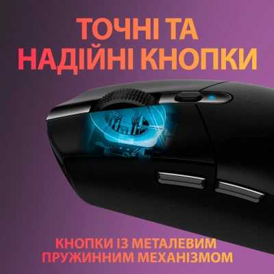Бездротова миша Logitech G305 Lightspeed Wireless Black (910-005282) — Підтримка USB, радіо та Bluetooth інтерфейсів