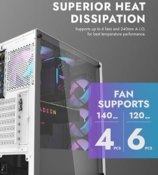 Корпус Darkflash DK351 BLACK ATX 4x120 ARGB Fans (DK351 BLACK) Без БП — Midi-Tower корпус для оптимального охолодження