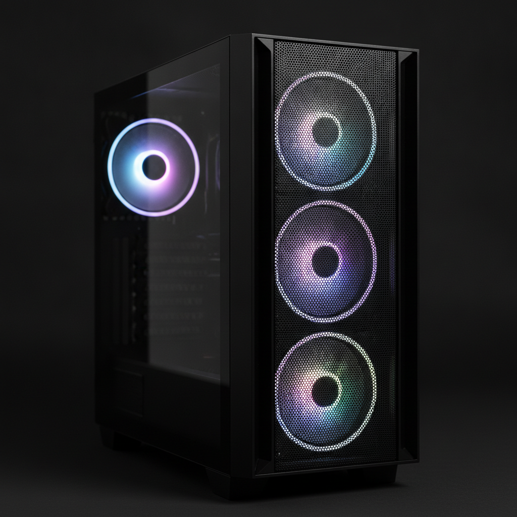 Корпус Darkflash DK351 BLACK ATX 4x120 ARGB Fans (DK351 BLACK) Без БП