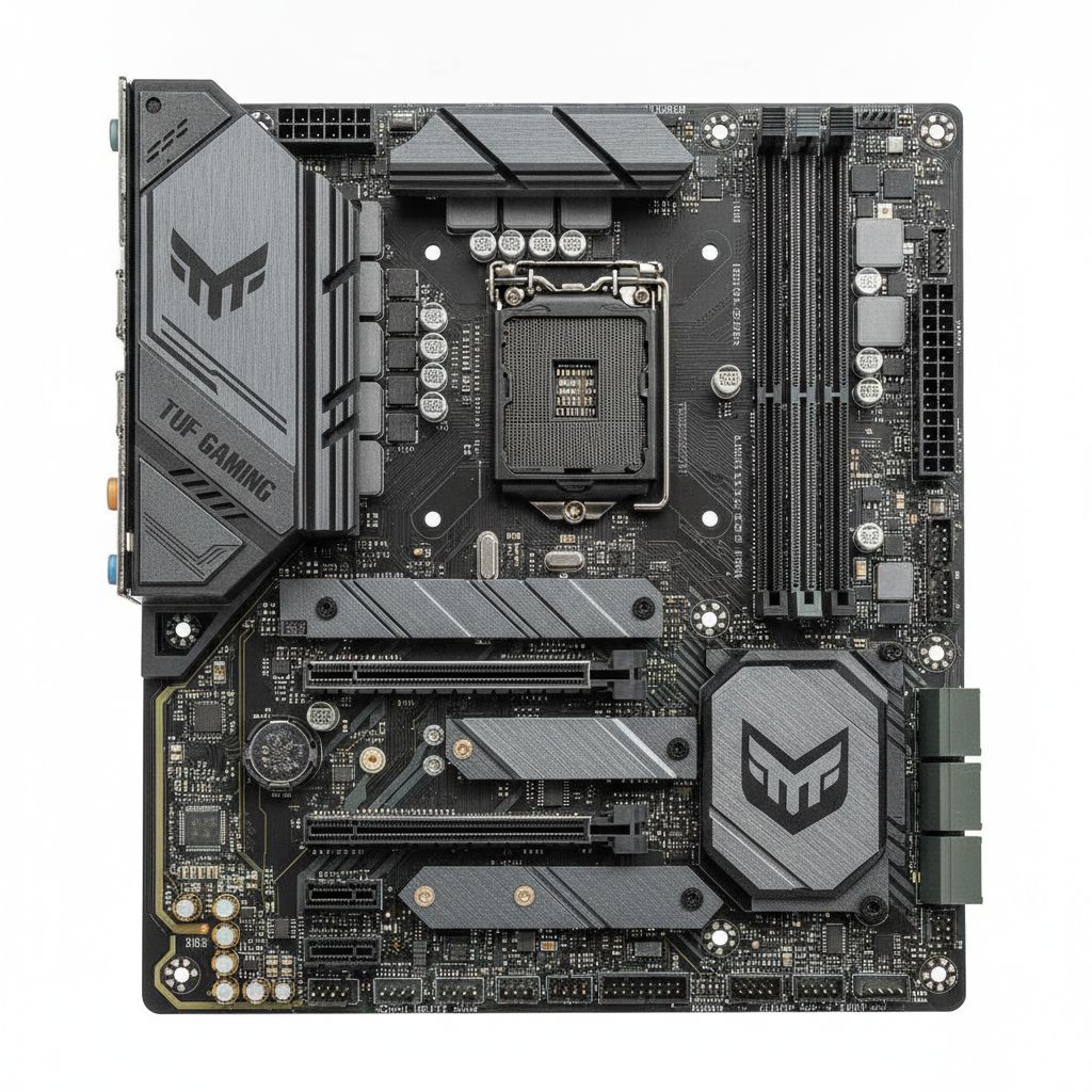 Материнская плата ASUS TUF GAMING B650M-PLUS (TUF GAMING B650M-PLUS) (Socket AM5, AMD B650, Micro-ATX) — Micro-ATX форм-фактор для компактных систем