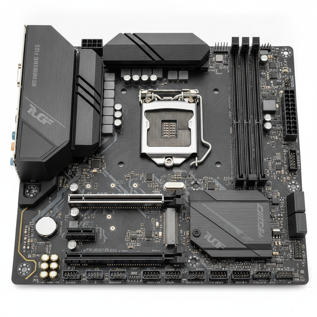 Материнська плата ASUS TUF GAMING B650M-PLUS (TUF GAMING B650M-PLUS) (Socket AM5, AMD B650, Micro-ATX) — Micro-ATX форм-фактор для компактних систем