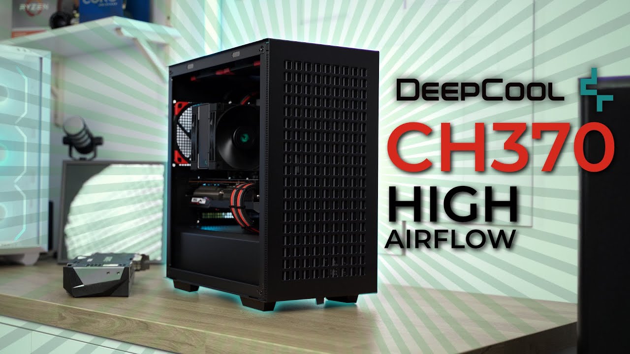 Корпус Deepcool CH370 White (R-CH370-WHNAM1-G-1) Без БП — Встроенный 120 мм вентилятор для охлаждения