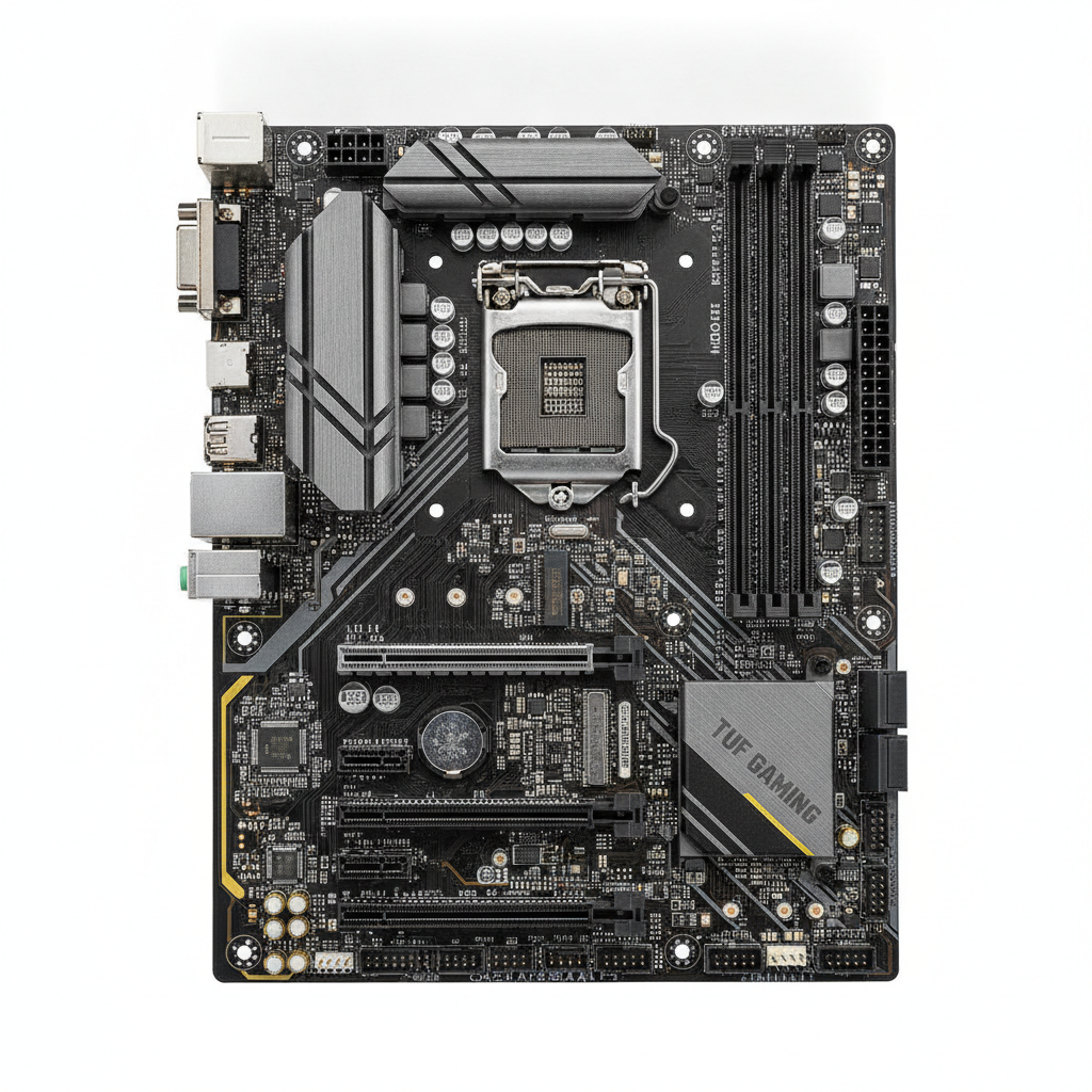 Материнська плата ASUS TUF GAMING B550M-Plus (TUF Gaming B550M-Plus) (Socket AM4, AMD B550, Micro-ATX) — Socket AM4: сумісність з процесорами AMD Ryzen