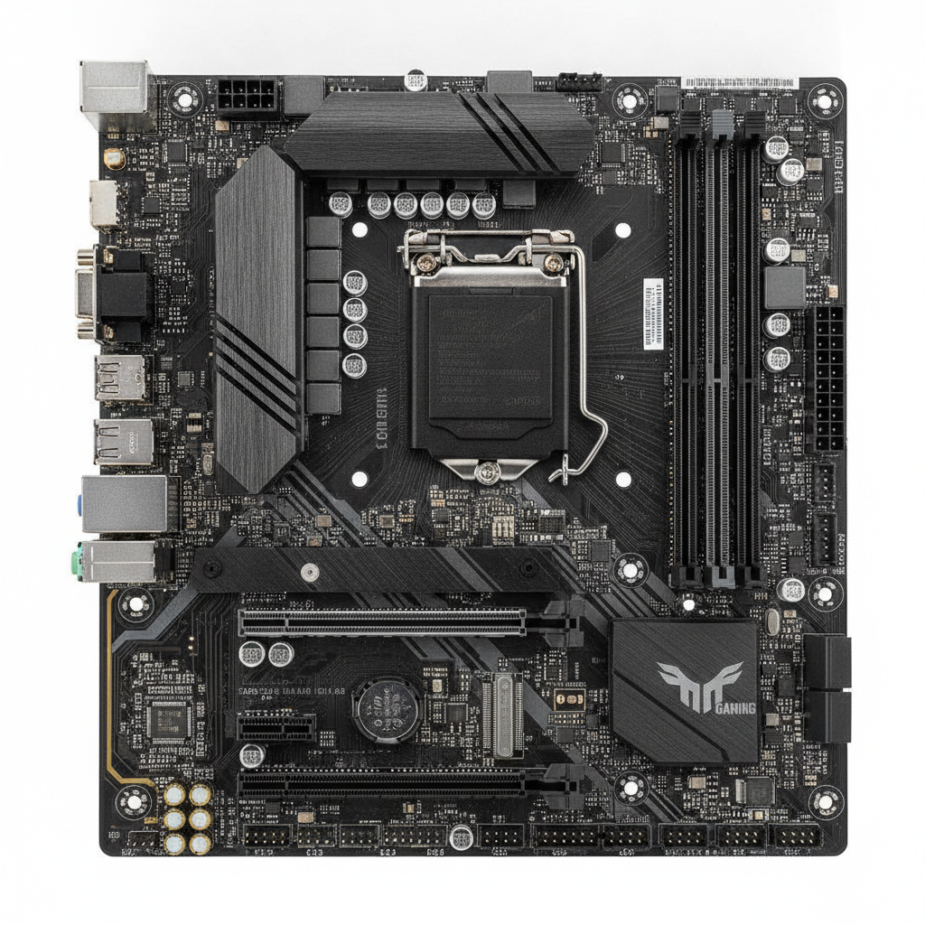Материнська плата ASUS TUF GAMING B550M-Plus (TUF Gaming B550M-Plus) (Socket AM4, AMD B550, Micro-ATX) — Micro-ATX форм-фактор для компактних систем