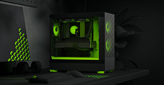 Корпус Fractal Design Pop Mini Silent Black TG Clear (FD-C-POS1M-02) Без БП — Підтримка форм-факторів Micro-ATX і Mini-ITX