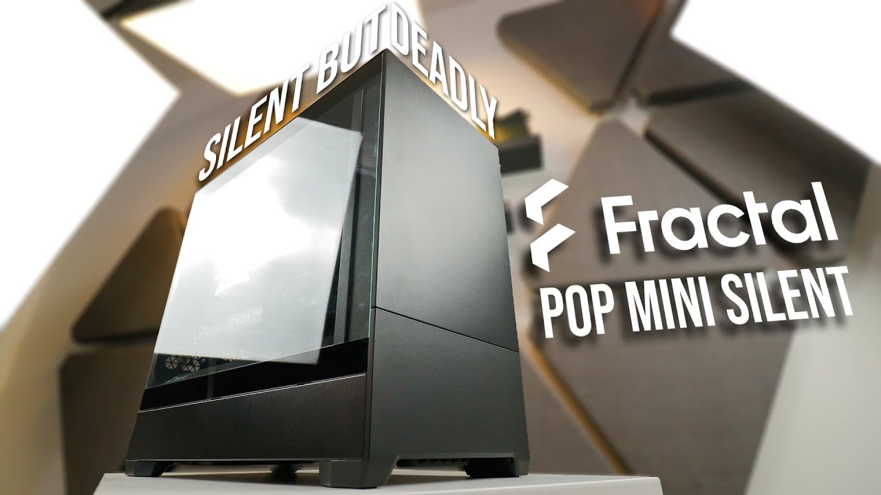 Корпус Fractal Design Pop Mini Silent Black TG Clear (FD-C-POS1M-02) Без БП — Три встроенных вентилятора 120 мм для охлаждения