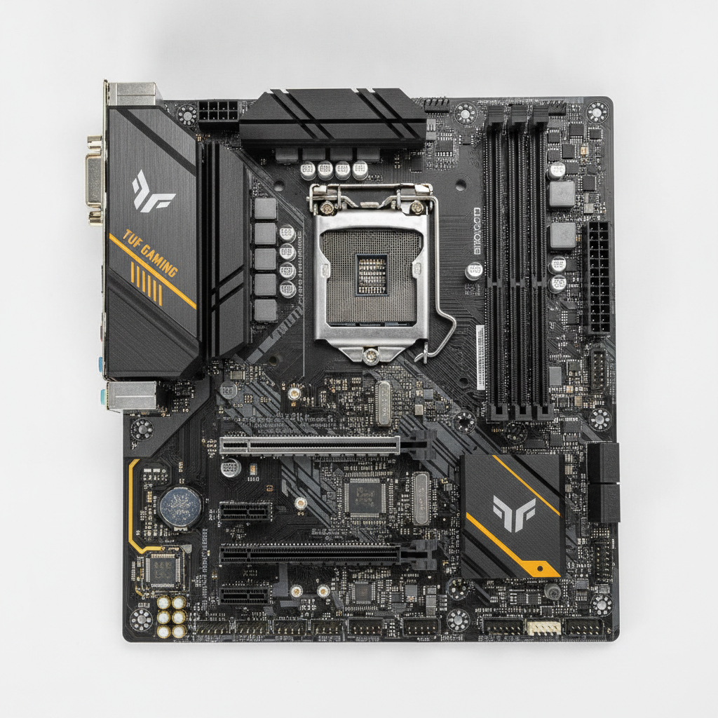 Материнская плата ASUS TUF GAMING B450-Plus II (TUF Gaming B450-Plus II) (Socket AM4, AMD B450, ATX) — Чипсет AMD B450 для стабильной работы