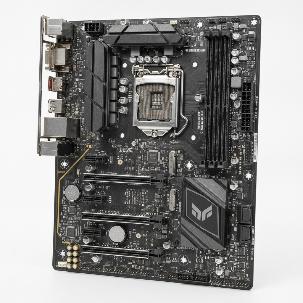 Материнська плата ASUS TUF GAMING B450-Plus II (TUF Gaming B450-Plus II) (Socket AM4, AMD B450, ATX) — Чипсет AMD B450 для стабільної роботи