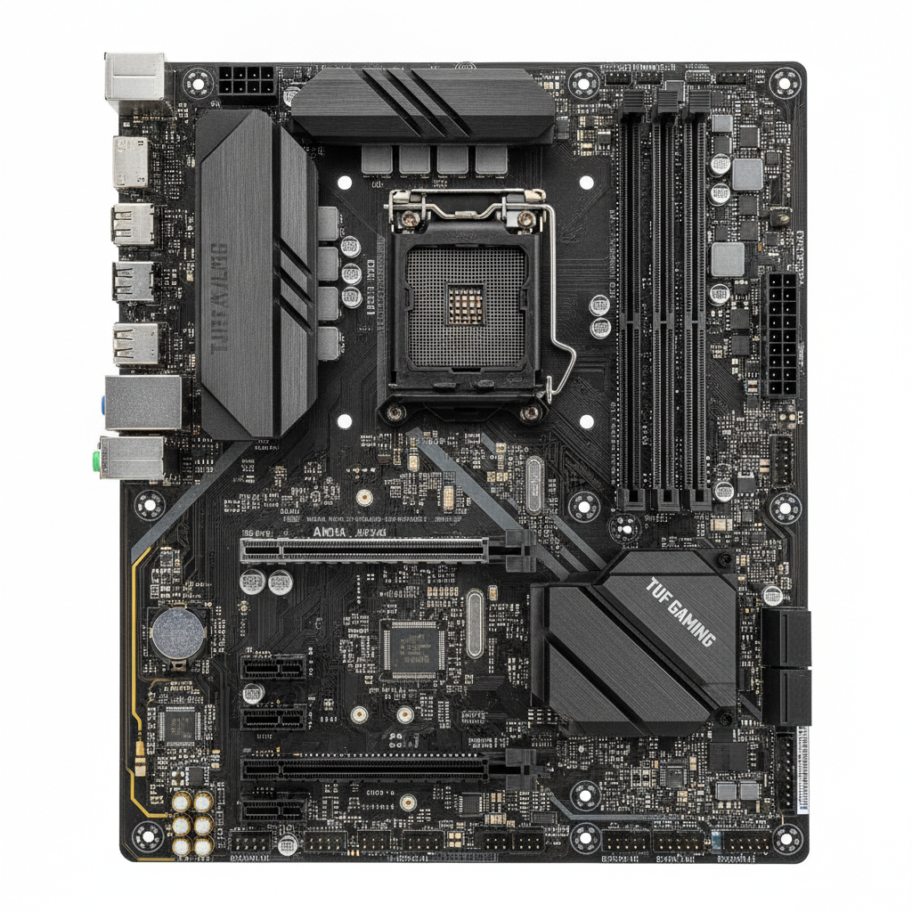 Материнська плата ASUS TUF GAMING B450-Plus II (TUF Gaming B450-Plus II) (Socket AM4, AMD B450, ATX) — Форм-фактор ATX для розширених можливостей системи