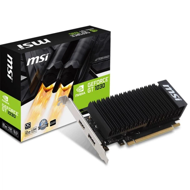 Відеокарта MSI GT 1030 2Gb Low Profile Silent (GT 1030 2GHD4 LP OC) (DDR4, 64 bit, PCI-E 3.0 x16) — Обсяг відеопам'яті 2 Гб DDR4