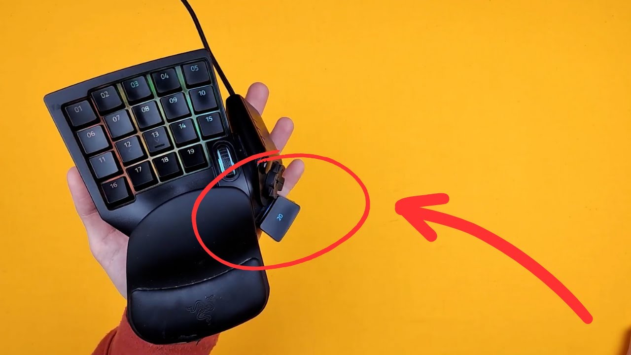 Клавіатура Razer Tartarus V2 USB Black (RZ07-02270100-R3M1) — Компактна клавіатура для зручності користування