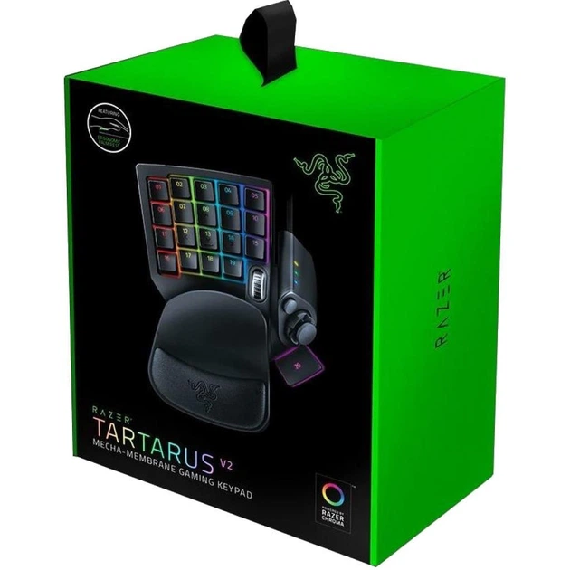 Клавіатура Razer Tartarus V2 USB Black (RZ07-02270100-R3M1) — Яскраве RGB-підсвічування клавіш для геймерів