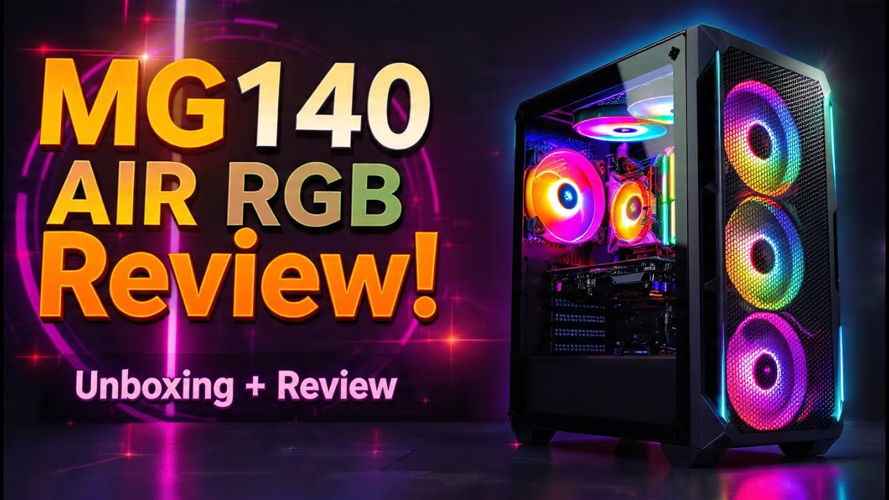 Корпус Cougar MG140 AIR RGB (White) (MG140 AIR RGB (White)) Без БП — Вентиляционная система с RGB подсветкой