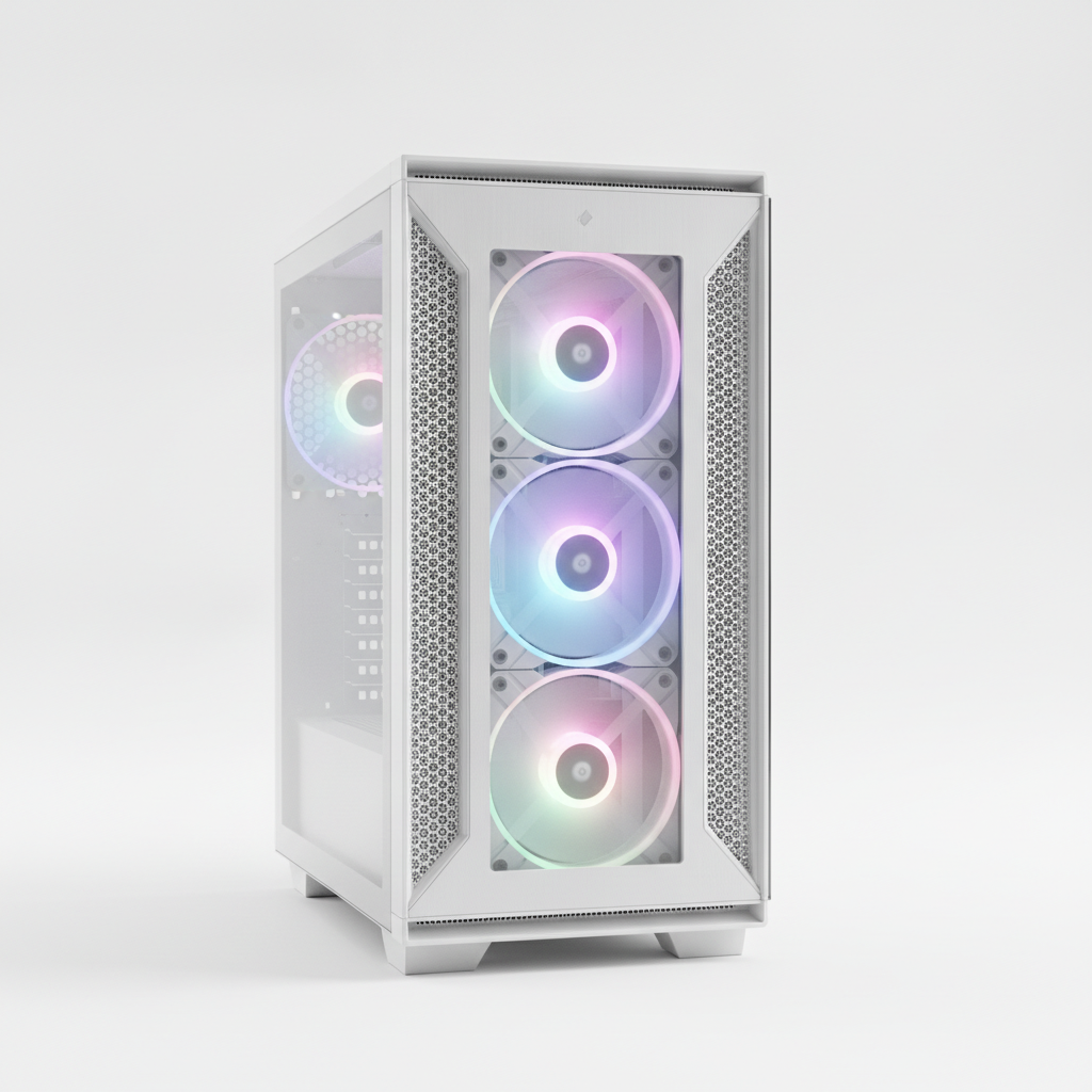 Корпус Cougar MG140 AIR RGB (White) (MG140 AIR RGB (White)) Без БП
