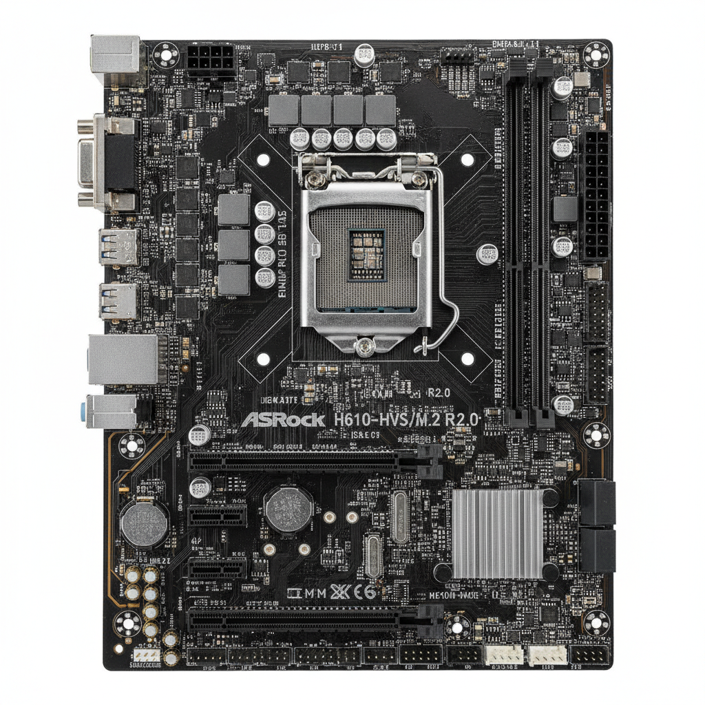 Материнская плата AsRock H610M-HVS/M.2 R2.0 (H610M-HVS/M.2 R2.0) (Socket 1700, Intel H610, Micro-ATX)
