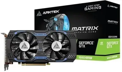 Видеокарта ARKTEK GTX 1660 Ti 6GB Matrix (AKN1660TID6S6GH1) (GDDR6, 192 bit, PCI-E 3.0 x16) — Дискретный форм-фактор для ПК