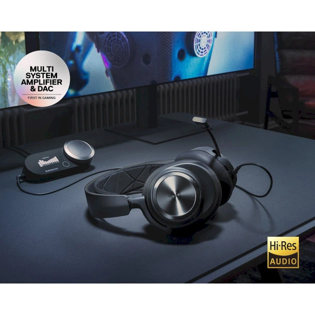Ігрова гарнітура SteelSeries Arctis Nova Pro USB Black (61527) — Повнорозмірні навушники для комфортного звучання
