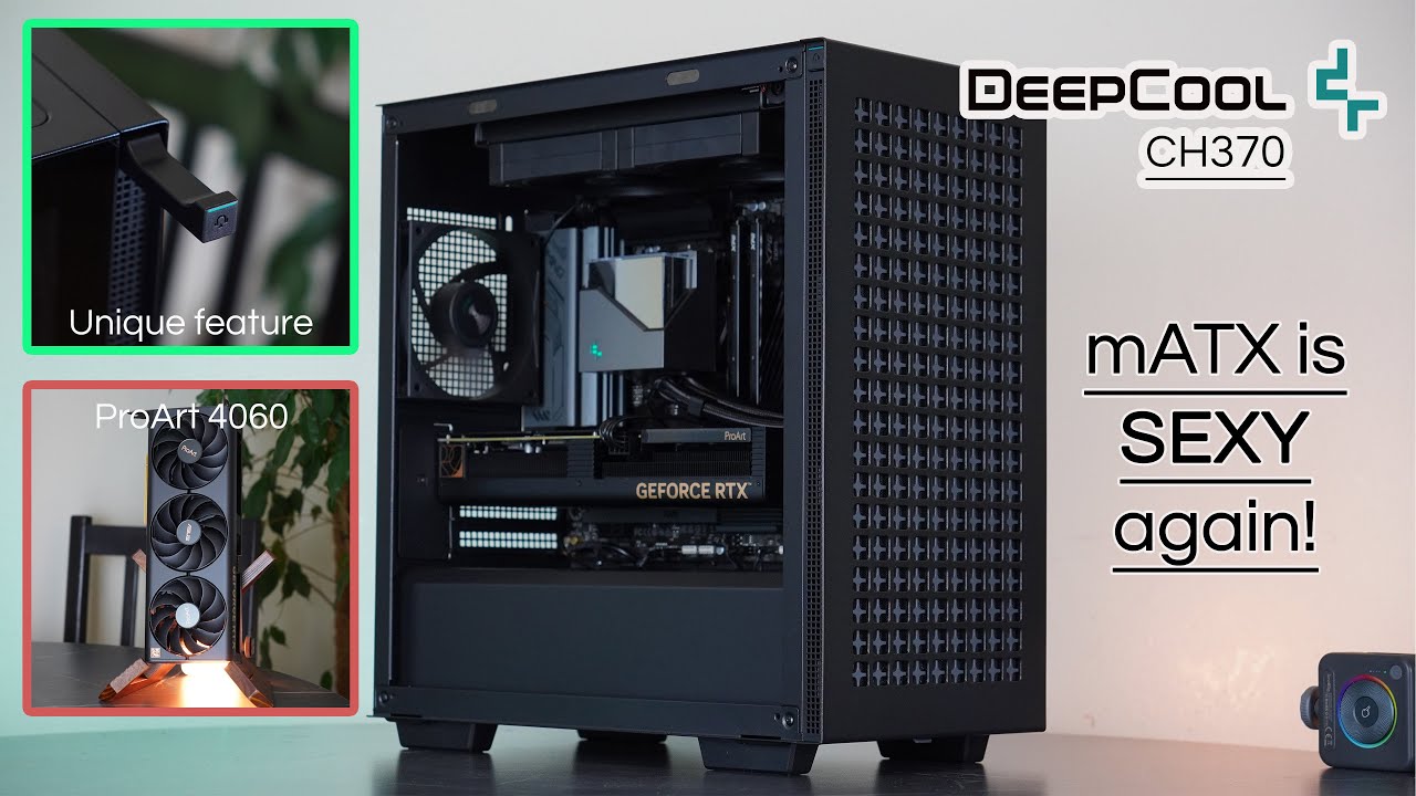 Корпус Deepcool CH370 Black (R-CH370-BKNAM1-G-1) — Ігровий корпус із покращеним охолодженням