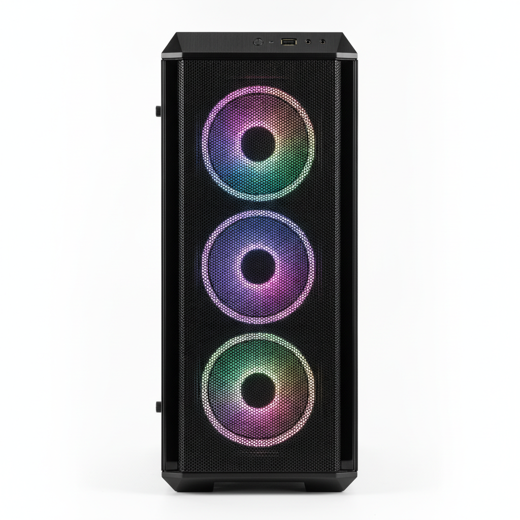 Корпус Cougar Archon 2 Mesh RGB (Black) (Archon 2 Mesh RGB (Black)) Без БП — Mini-Tower корпус для компактных систем