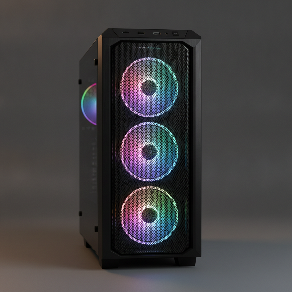 Корпус Cougar Archon 2 Mesh RGB (Black) (Archon 2 Mesh RGB (Black)) Без БП — Оптимальная вентиляция благодаря сетчатой панели