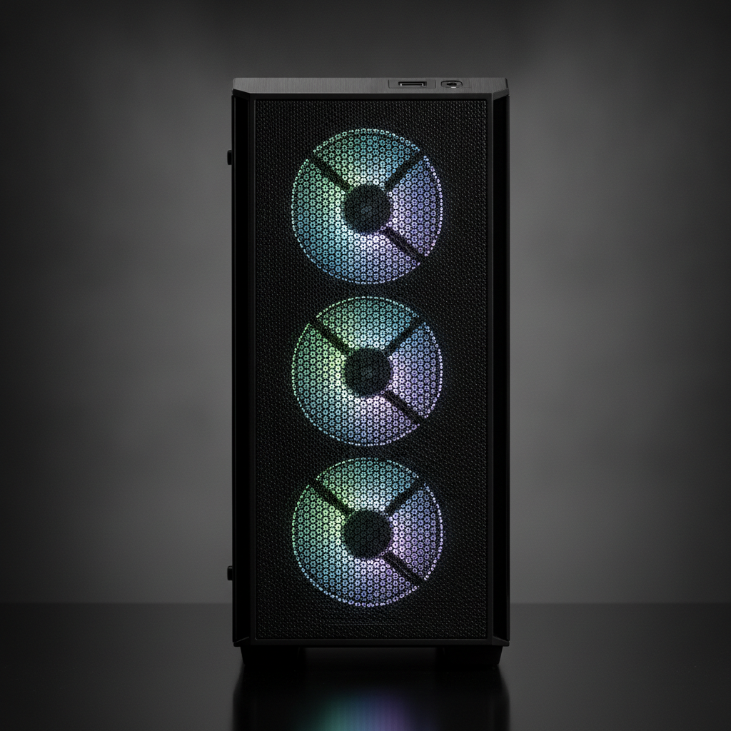Корпус Cougar Archon 2 Mesh RGB (Black) (Archon 2 Mesh RGB (Black)) Без БП — Оптимальна вентиляція завдяки сітчастій панелі