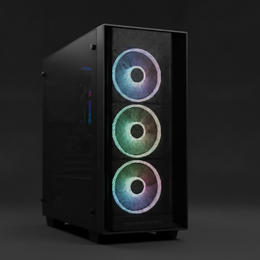 Корпус Cougar Archon 2 Mesh RGB (Black) (Archon 2 Mesh RGB (Black)) Без БП — Наявність пилових фільтрів для чистоти системи