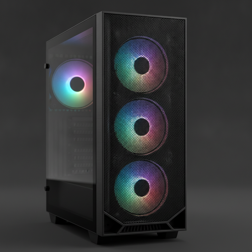 Корпус Cougar Archon 2 Mesh RGB (Black) (Archon 2 Mesh RGB (Black)) Без БП