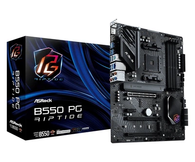 Материнська плата AsRock B550 PG Riptide (B550 PG Riptide) (Socket AM4, AMD B550, ATX)