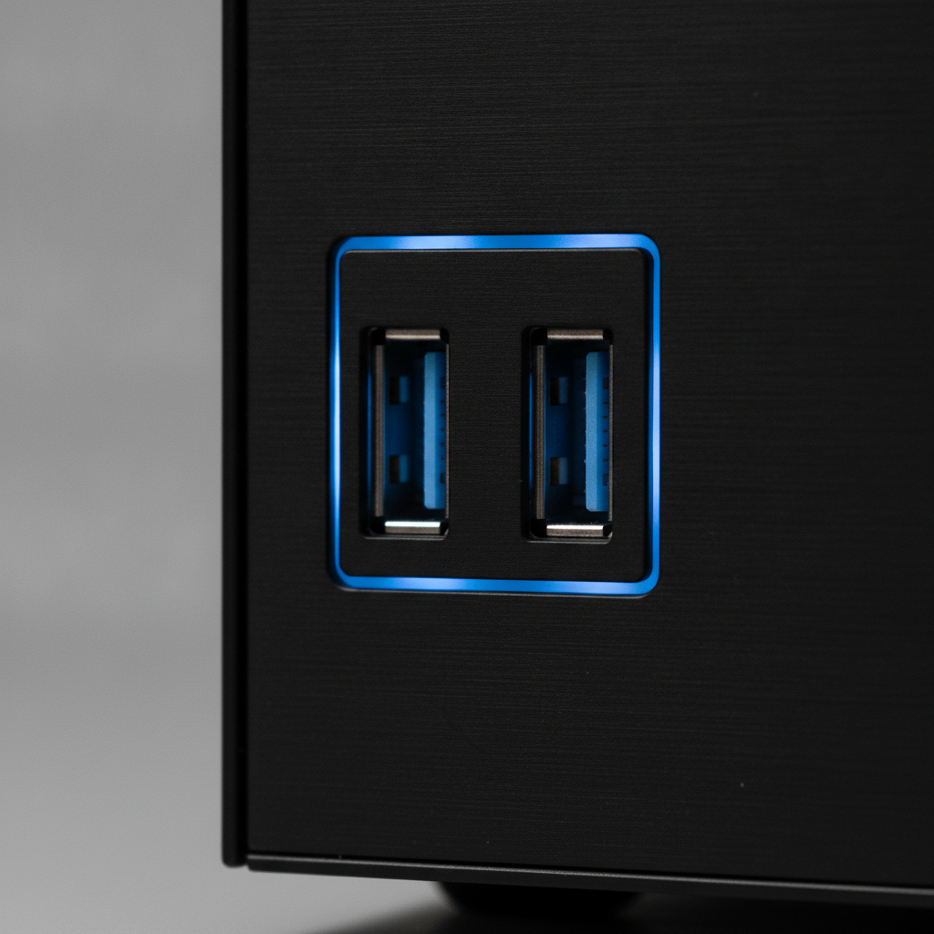 Корпус MSI MAG Forge 100M Black (MAG Forge 100M) — Порти USB 3.2 для швидкого підключення