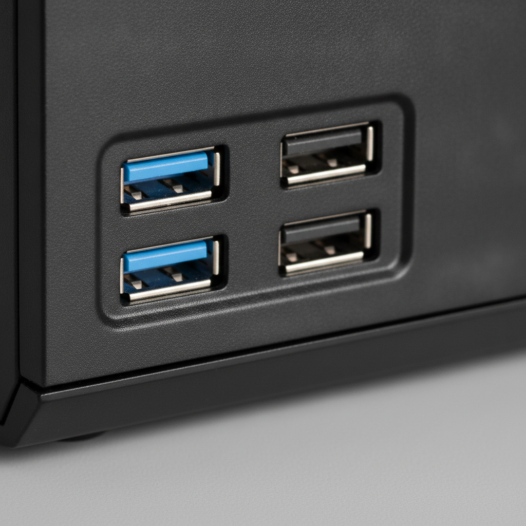 Корпус GameMax ET-212-U3 400W (ET-212-400W-U3) — Інтерфейси USB 2.0 та USB 3.0 для підключення