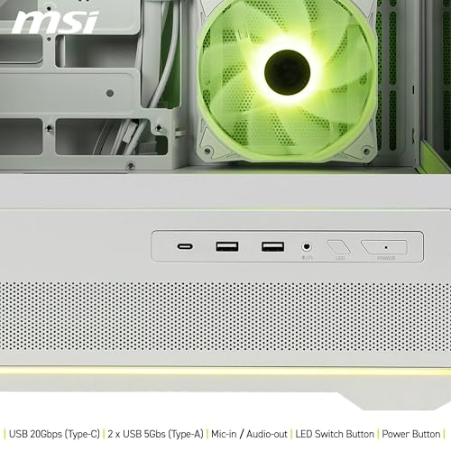 Корпус MSI MAG Forge 110R без БП (MAG FORGE 110R) — Порти USB 3.2 для швидкого підключення
