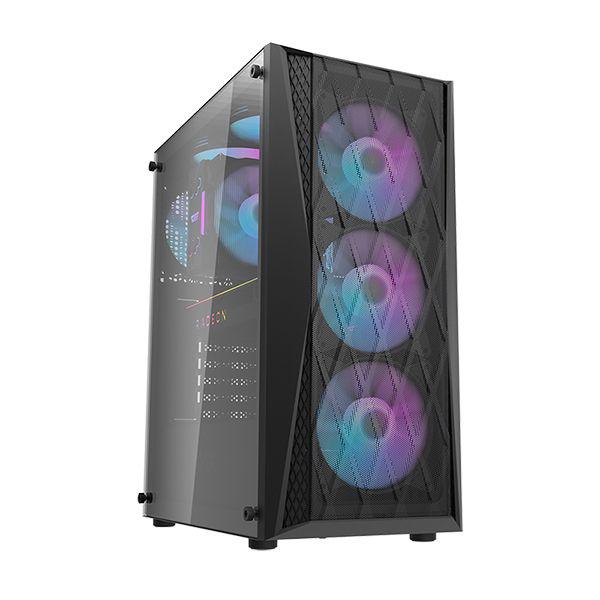 Корпус Darkflash DK352 BLACK ATX 4x120 ARGB Fans (DK352 BLACK) — Midi-Tower корпус для оптимального охолодження