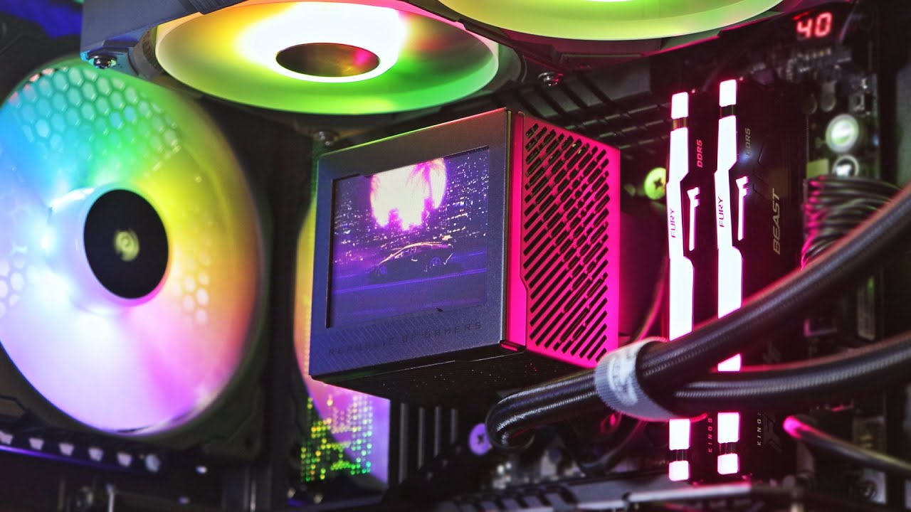 СВО ASUS ROG Ryujin 2x120mm Aura OLED (90RC0030-M0UAY0) — Активне охолодження для ефективного тепловідведення