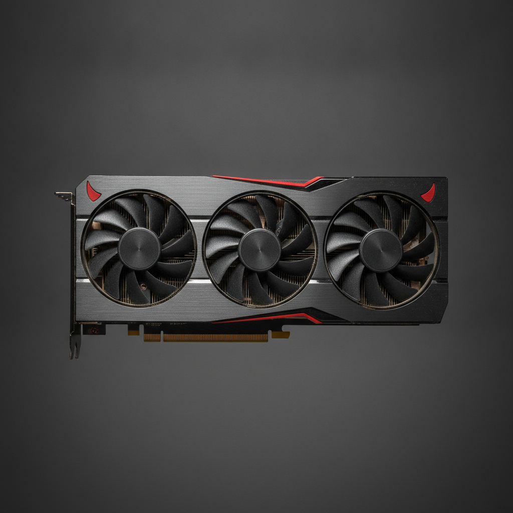 Видеокарта PowerColor AMD Radeon RX 5700 XT 8Gb Red Devil (AXRX 5700XT 8GBD6-3DHE/OC) (GDDR6, 256 bit, PCI-E v4.0 x16) Б/у — Объем памяти 8 ГБ для игр и графики