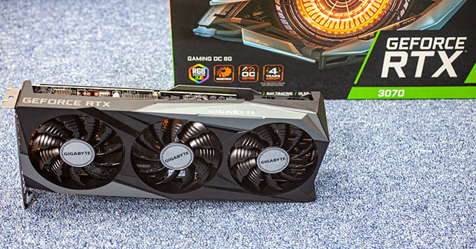 Видеокарта Gigabyte RTX 3070 8Gb Gaming OC (GV-N3070GAMING OC-8GD) (GDDR6, 256 bit, PCI-E v4.0 x16) Б/у — Графический процессор NVIDIA RTX 3070