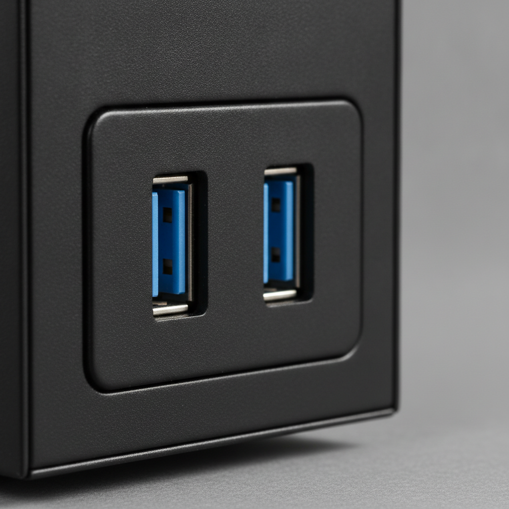 Корпус Chieftec Elox HT-01B-OP (HT-01B-OP) — Підтримка двох портів USB 3.0 для швидкого підключення