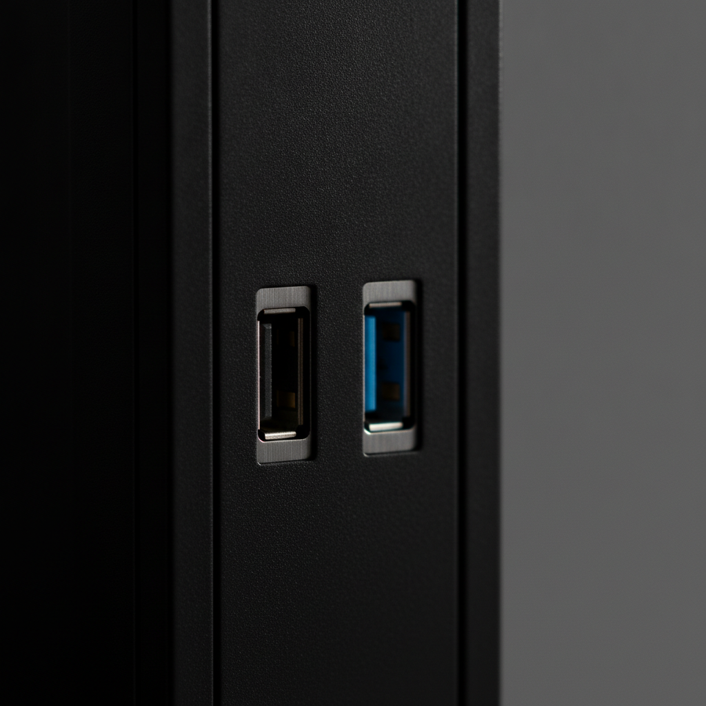 Корпус GameMax Nova N5 Black (Nova N5) — Порты USB 2.0 и USB 3.0 для подключений