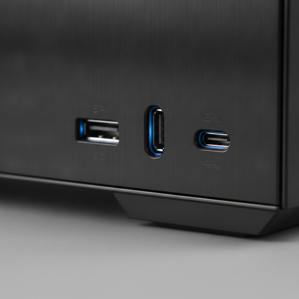 Корпус ASUS GX601 ROG STRIX HELIOS CASE (90DC0020-B39000) — Интерфейсы USB 3.1 и USB 3.1 Type-C