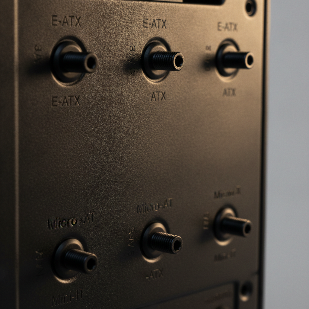 Корпус QUBE GALAXY Black (GALAXY_FCNU3) — Поддержка форм-факторов E-ATX, ATX, Micro-ATX, Mini-IT