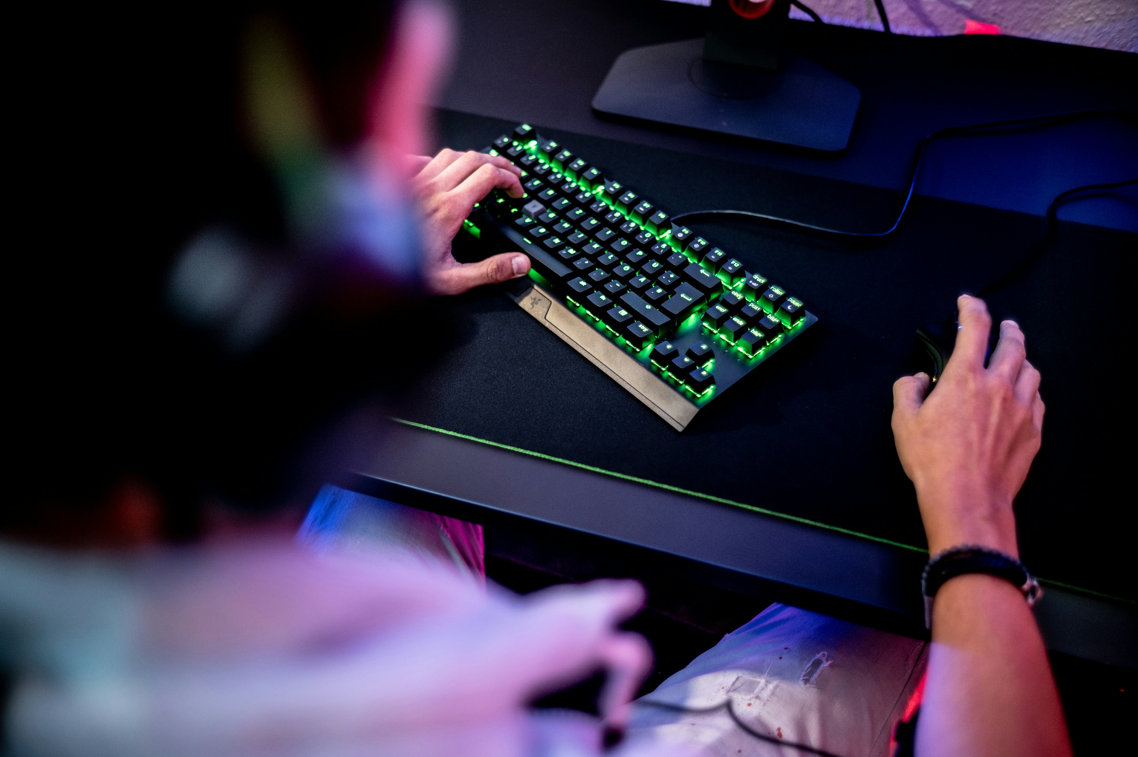 Клавиатура Razer BlackWidow V3 TKL RGB Green USB Black (RZ03-03490700-R3R1)