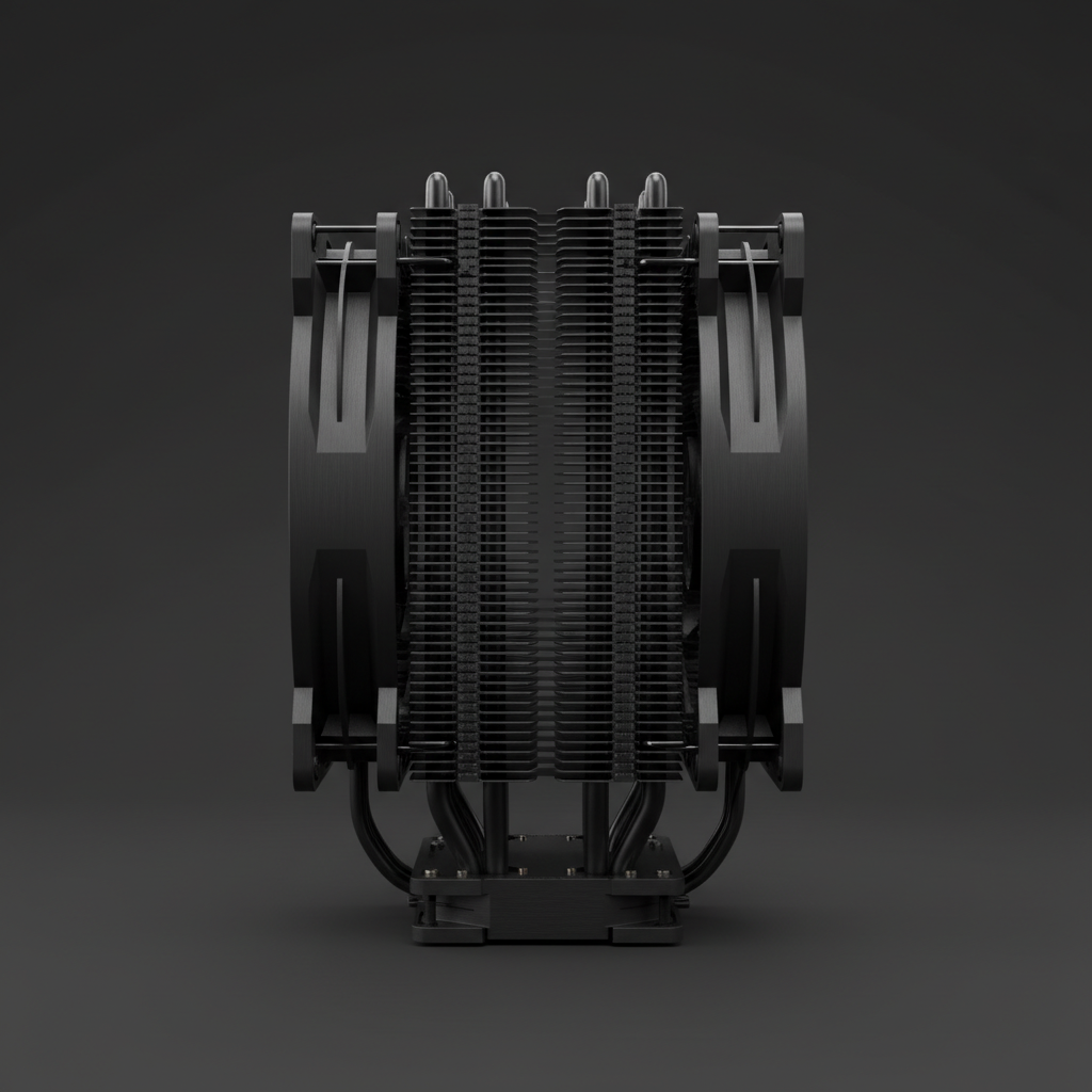 Кулер для процессора Noctua NH-U12A CHROMAX BLACK 1700 AM5 (NH-U12A CHROMAX BLACK) — Активное охлаждение для процессора AM5