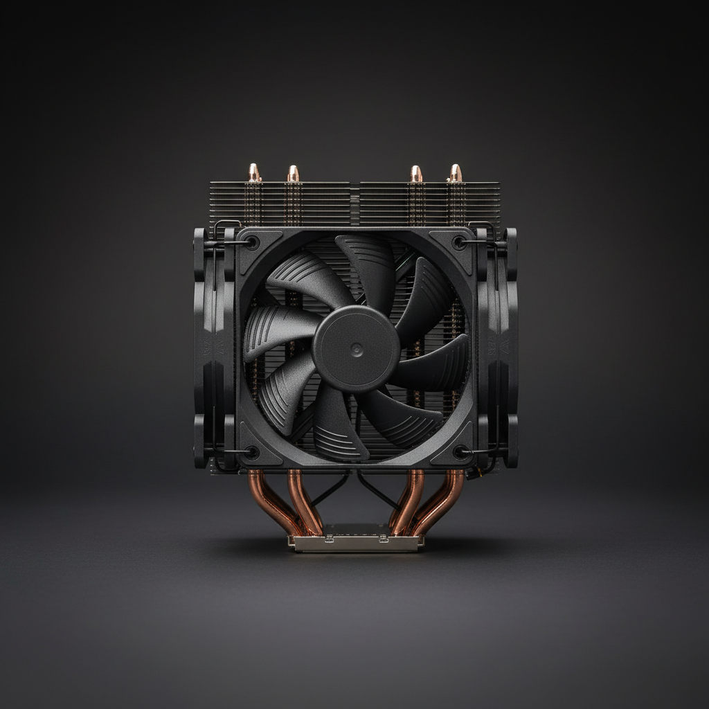Кулер для процессора Noctua NH-U12A CHROMAX BLACK 1700 AM5 (NH-U12A CHROMAX BLACK) — Башенная конструкция для эффективного охлаждения