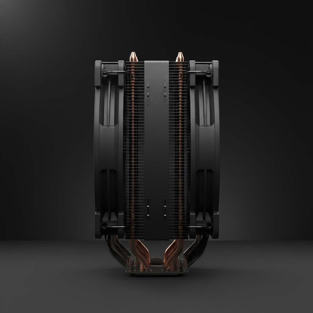 Кулер для процесора Noctua NH-U12A CHROMAX BLACK 1700 AM5 (NH-U12A CHROMAX BLACK) — Баштова конструкція для ефективного охолодження