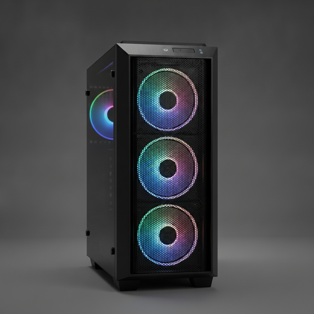 Корпус Cougar MG140 AIR RGB (Black) (MG140 AIR RGB (Black)) Без БП — Mini-Tower корпус для компактных систем